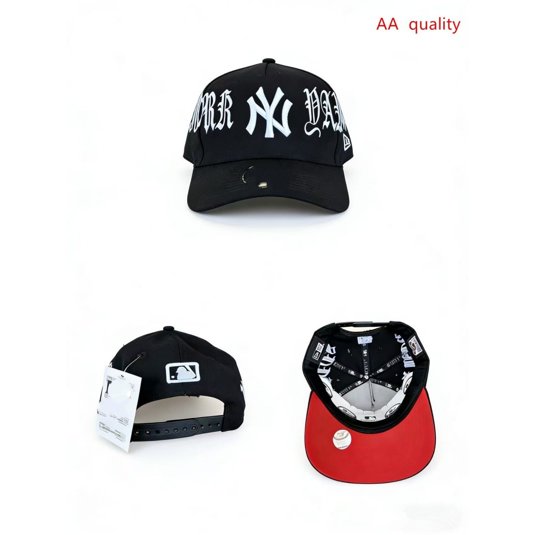 Comercio exterior transfronterizo al por mayor 2026 AA gorra de boca de pato bordado tridimensional ajustable gorra de hip-hop Yankees Dodgers
