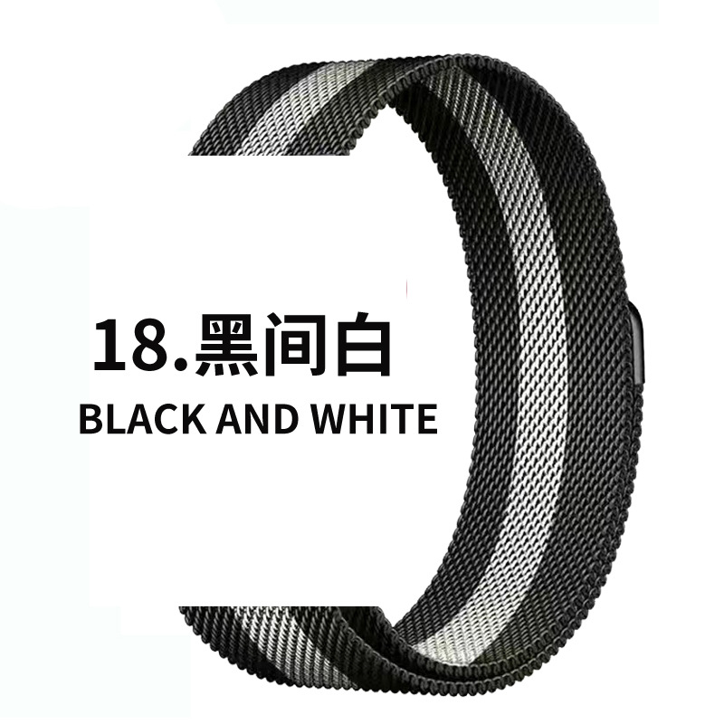 Adecuado para Apple reloj de Milan agradable iwatch1-9 generación SE correa de hebilla magnética de acero inoxidable