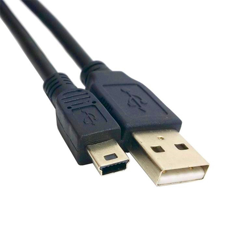 Mini5p usb cable black