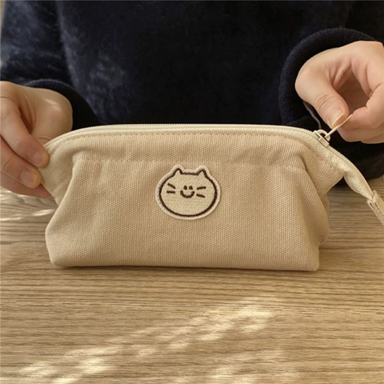 Cute brand pencil case, fresh high quality capacious shopping bag, cat