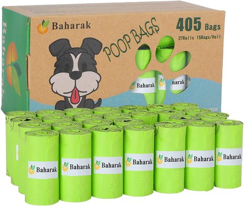 Manufacturer's custom printed scented biodegradable pet waste bags and dog poop bags