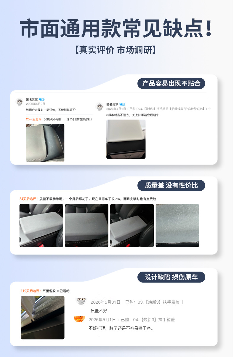 Suitable for Tesla's new Model 3/Y/YL armrest box cover, protective cover, and interior modification accessories