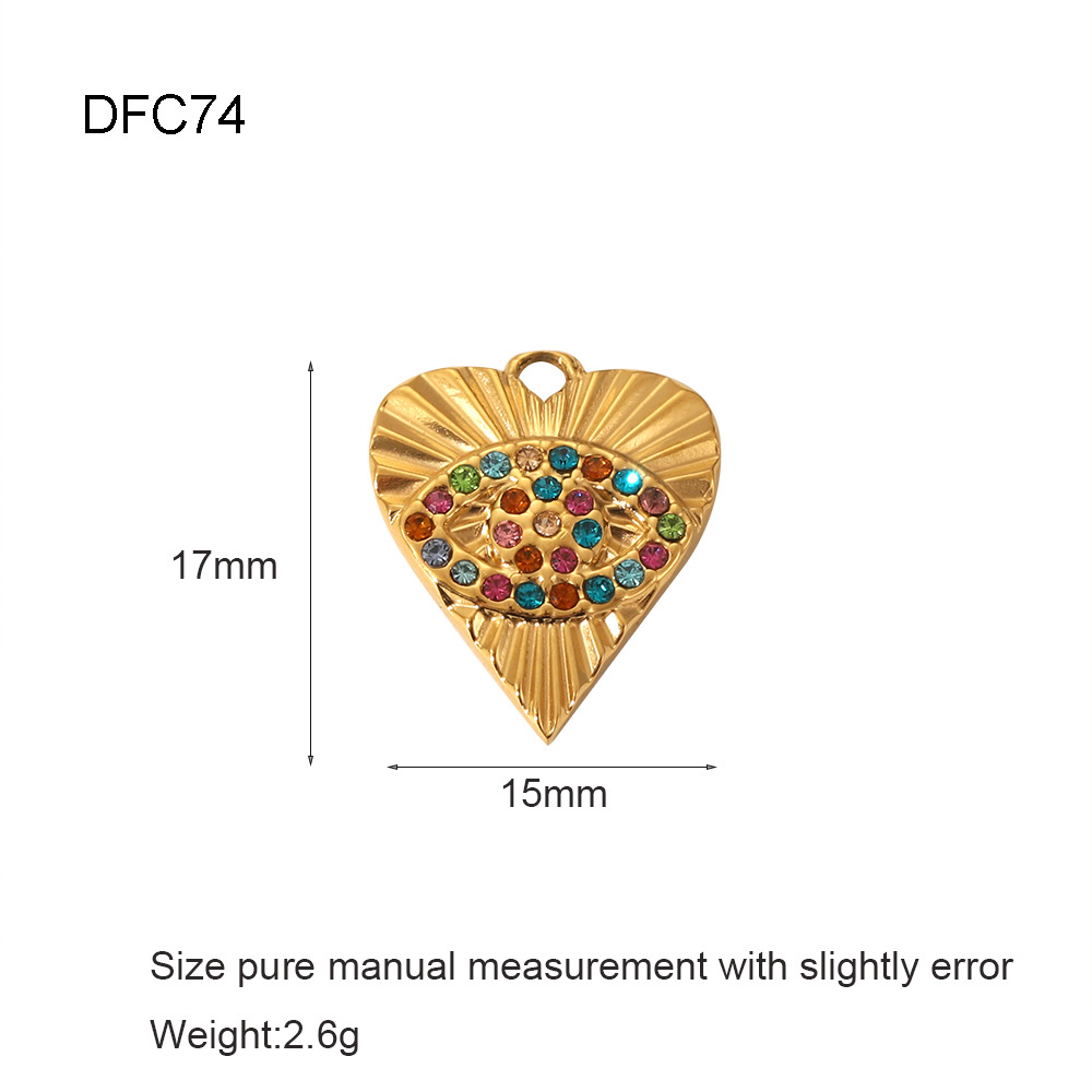 3g Weight 0.03µm-0.05µm Gold Plating Thickness PVD Coated Gold Plating Process Pendant Jewelry Making Type 15*12mm, 20mm, 24*14mm Jewelry Making Size 18K Real Gold Plated Plating Material 1 Piece Quantity 304 Stainless Steel Material Geometric, Palm, Eye Pattern Casual, Simple Style, Streetwear Style Plating, Inlay Craft 1 Piece 15*12mm 20mm 24*14mm 304 Stainless Steel Geometric Pendant 8