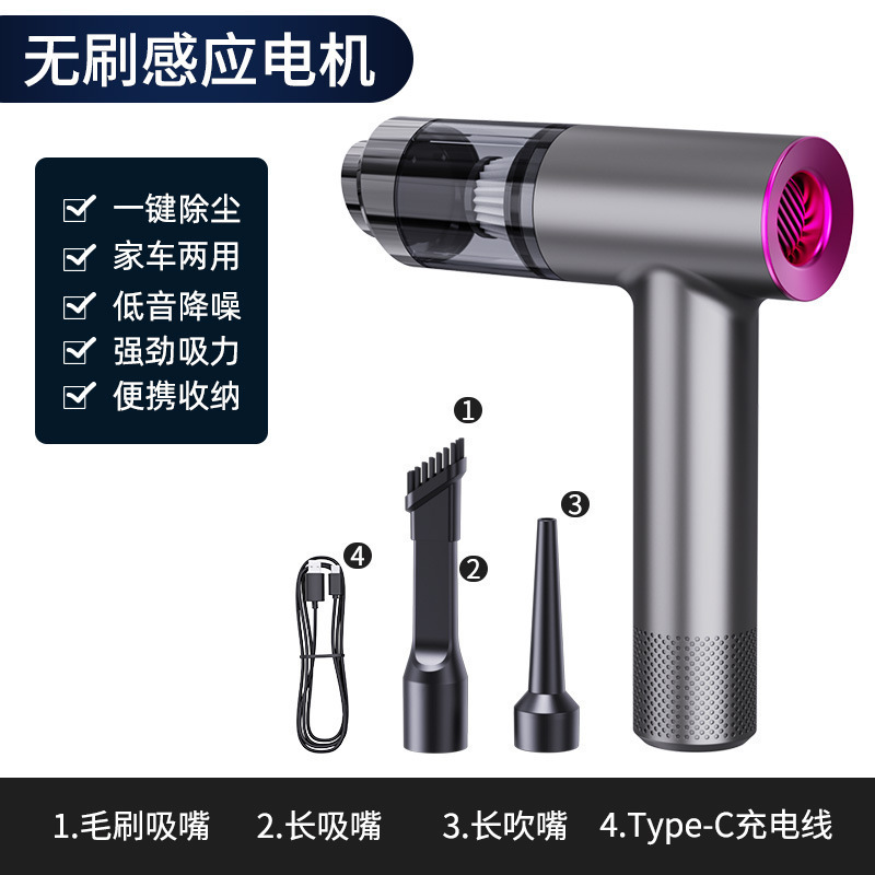 車用掃除機、ハンドヘルドミニ車用掃除機、大吸引ワイヤレスダストブロワー、小型ペット用ヘアアブソーバー|undefined