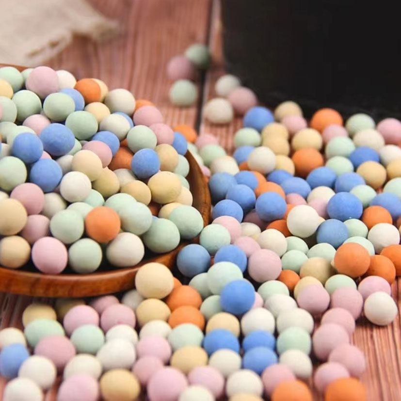 批发彩色陶粒 园艺无土栽培用混合陶粒 多肉花卉铺面用陶粒陶瓷球