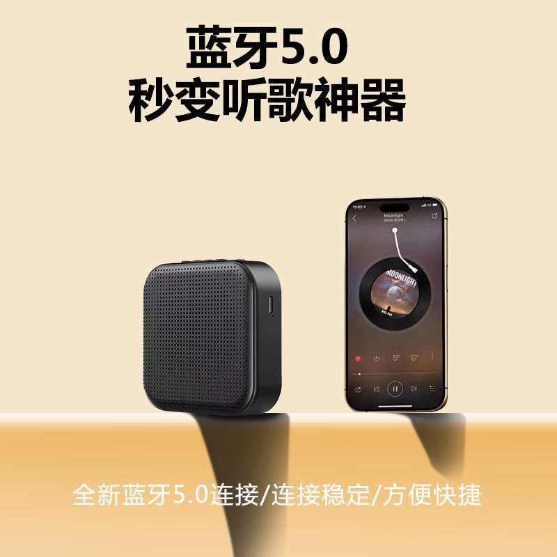 ポータブル小型ミツバチ拡声器、教師、ツアーガイド、ショッピングガイド用、有線ヘッドセットプレーヤー、軽量で高音質|undefined