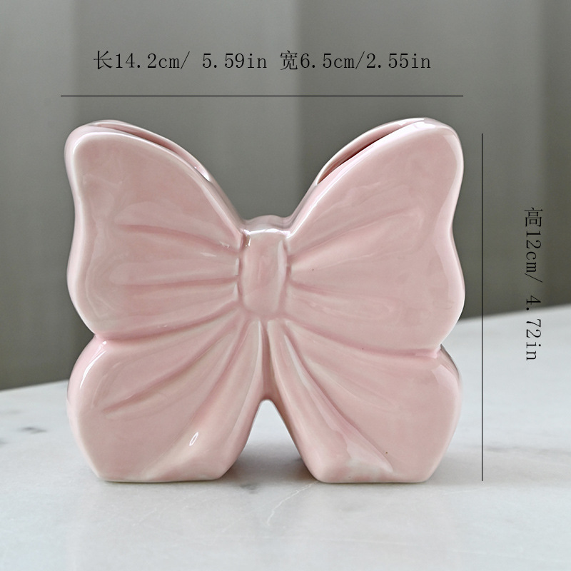 北欧陶瓷花瓶简约摆件家居客厅餐桌干花插花装饰化妆笔筒手工鲜花|undefined