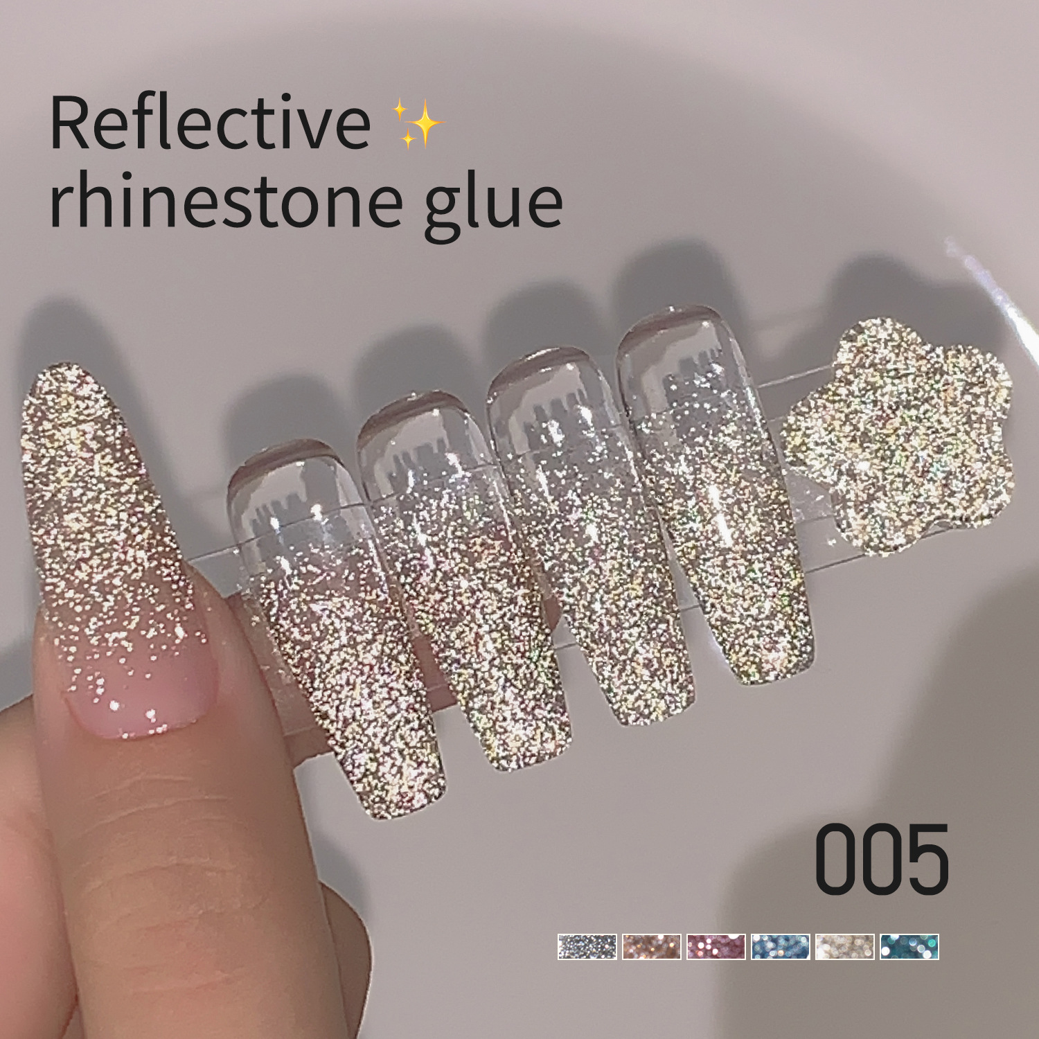 Esmalte de Uñas Gel Reflectante Secado Rápido, Brillante para Salón de Belleza y Manicura image 12