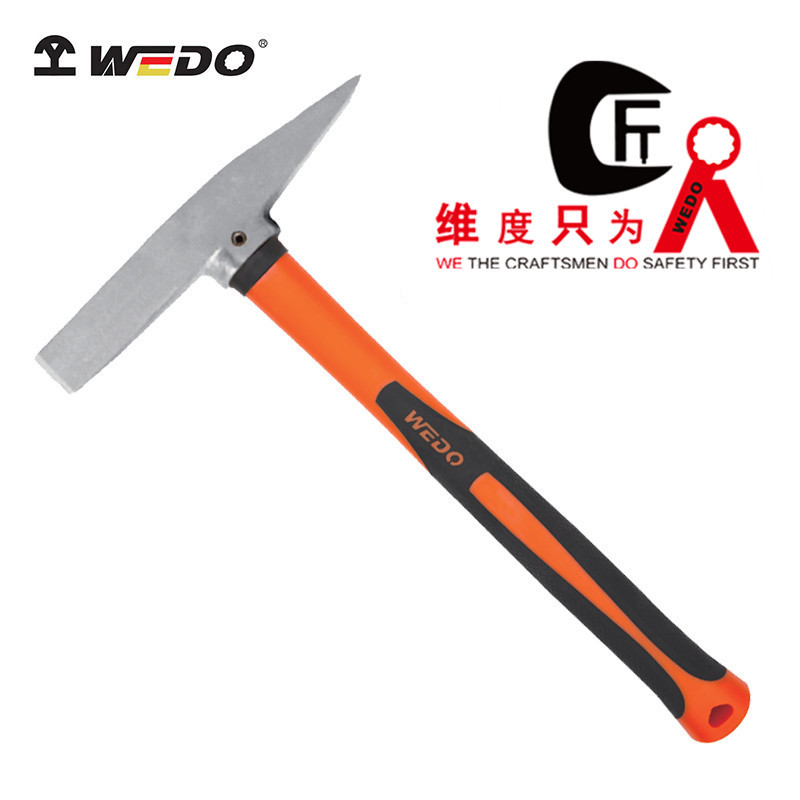 维度品牌 不锈钢工具 不锈钢装柄除锈锤 敲渣锤 电焊锤 敲锈锤