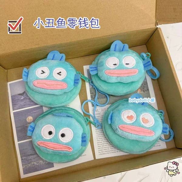 Clown Fish Change Pendant Loving Fish Hanton Bag Student Gift Keychain Headset Plush Storage Cartoon