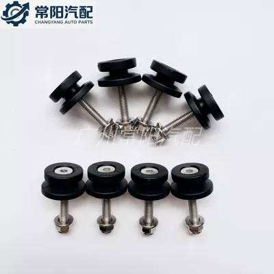 Universal quick-release bottom plate buckle Motorcycle trunk - 8-pieces-of-bottom-large-top-small-side-box-buckleshard-plastic