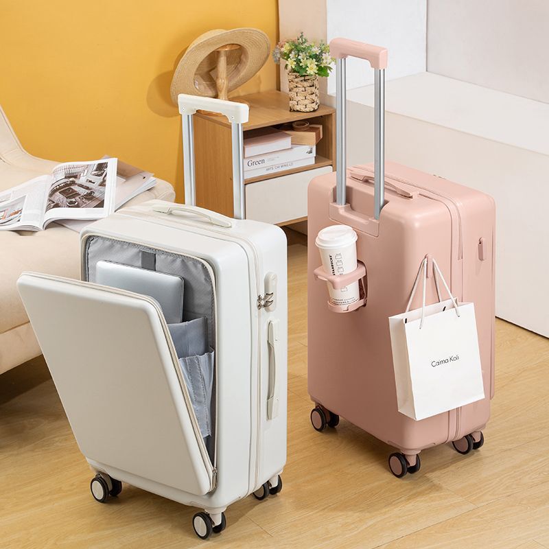 [Processing and Customization] Front Opening Suitcase for Women 2024 New Small 20inch Boarding Suitcase for Boys Trolley Case