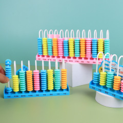 Arithmetic abacus for first and second grade students, with five, nine, and thirteen rods, bead-based teaching tool for children's addition and subtraction in mathematics