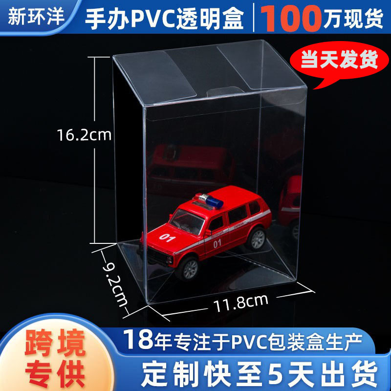 スポット卸売ユニバーサルフィギュア pvc ボックスプラスチック pvc 透明包装箱 uv 印刷ペット包装箱|undefined