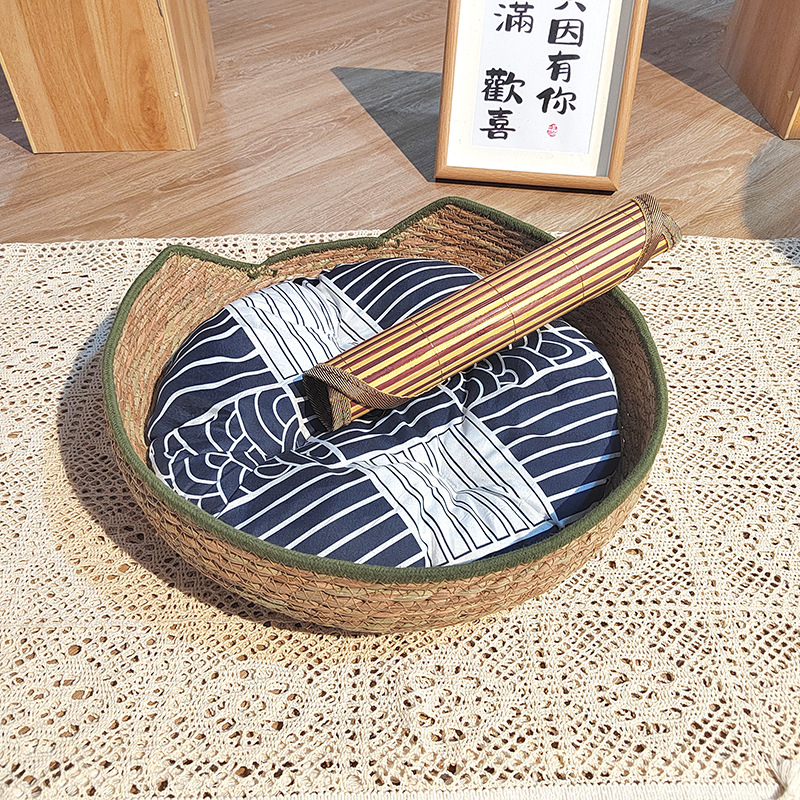 고양이귀 아미 그린 + 블루 코튼 패드 + 매트