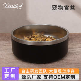 宠物用品定制  宠物碗猫碗狗碗 狗狗防滑耐摔不锈钢食盆