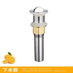 Cross-border 304 stainless steel face basin with a lid, spring-loaded anti-odor platform basin with overflow mouth downspout drainage system