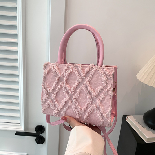 Retro handbag casual crossbody bag this year's popular bag for women  autumn new fashion simple small square bag