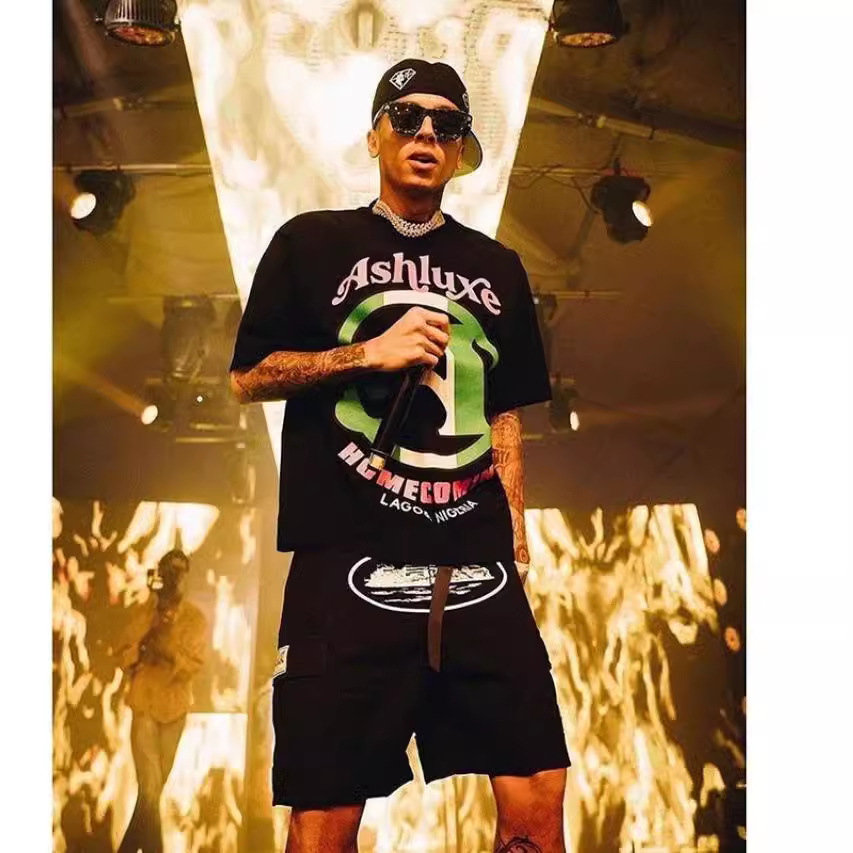 Pantalones cargo estilo COR Devil de la marca estadounidense de moda para hombre, con múltiples bolsillos, botones laterales, pantalones jogger vintage holgados de pierna recta con cordón ajustable.