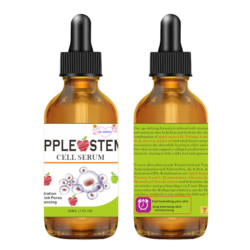 QLZHANFU Apple Cell Original Solution and Moisturizing Facial Vitamin A Skin Rejuvenating essence_voghion.com