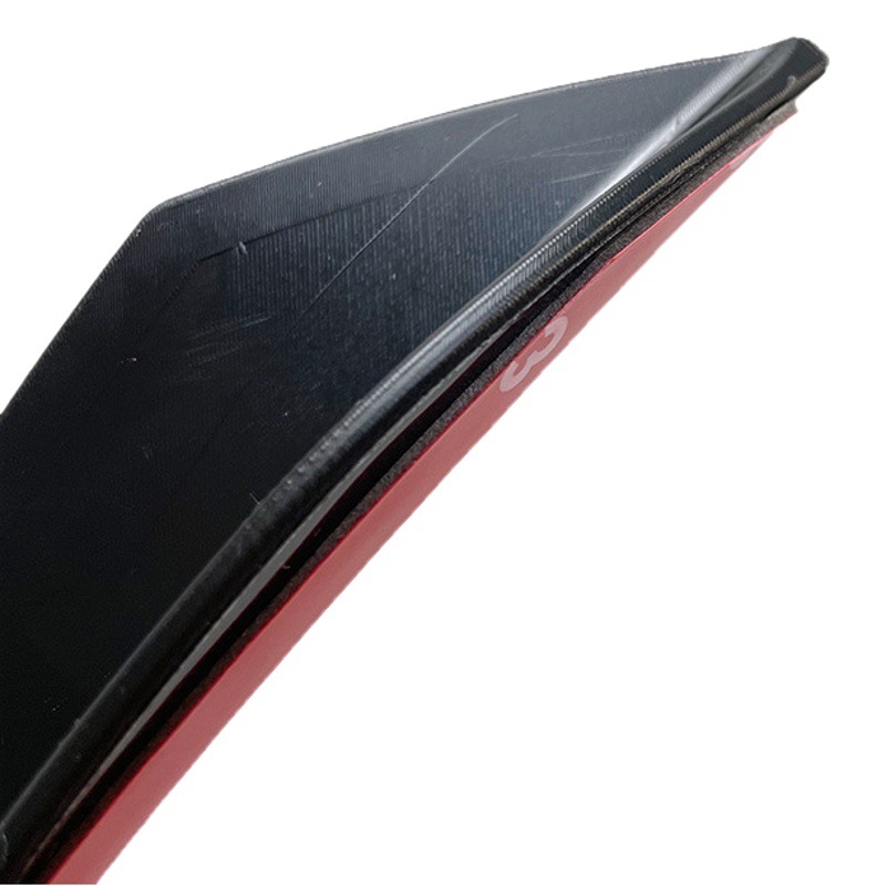 Patrón de taladro de carbono 6-pieza universal Crescent ventilador cuchillo parachoques delantero falda lateral spoiler Modificación del coche spoiler