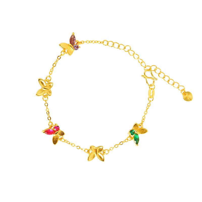 Nuevo brazalete de mariposa de oro de arena vietnamita no se desvanecerá durante mucho tiempo lujo ligero joyas de lujo femeninas de alto nivel Yiwu fuente