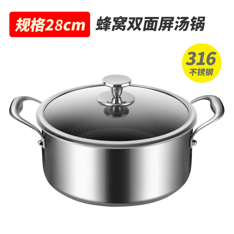28CM with transparent cover [stainless steel upgraded thickened]