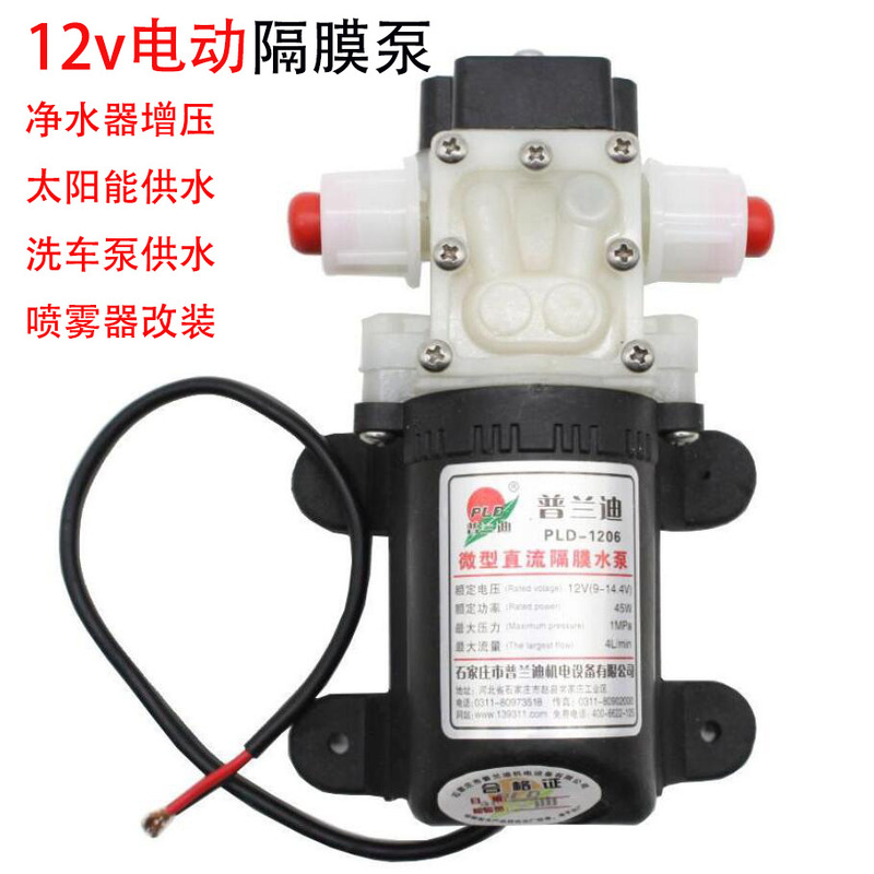 Prandi 1206 45W reflux diaphragm pump electric spray water pump 12V pressure switch pump self-priming pump
