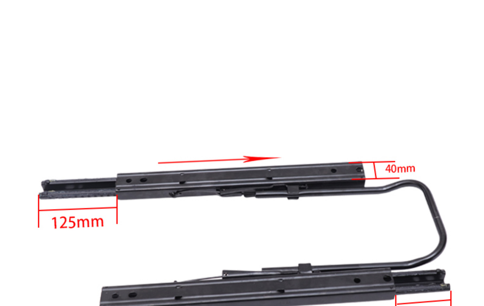Car Seat Slide Rail Front Row Double Lock Extended Adjustment
