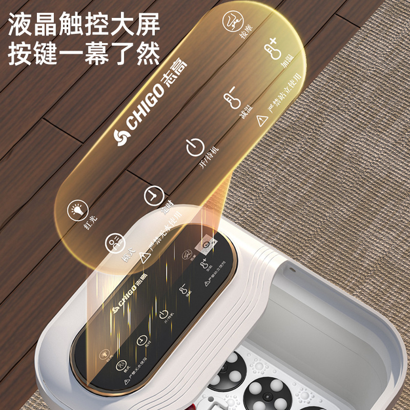 Chigo 折りたたみフットバス電気マッサージインテリジェント加熱恒温フットバス全自動家庭用フットバス新モデル|undefined