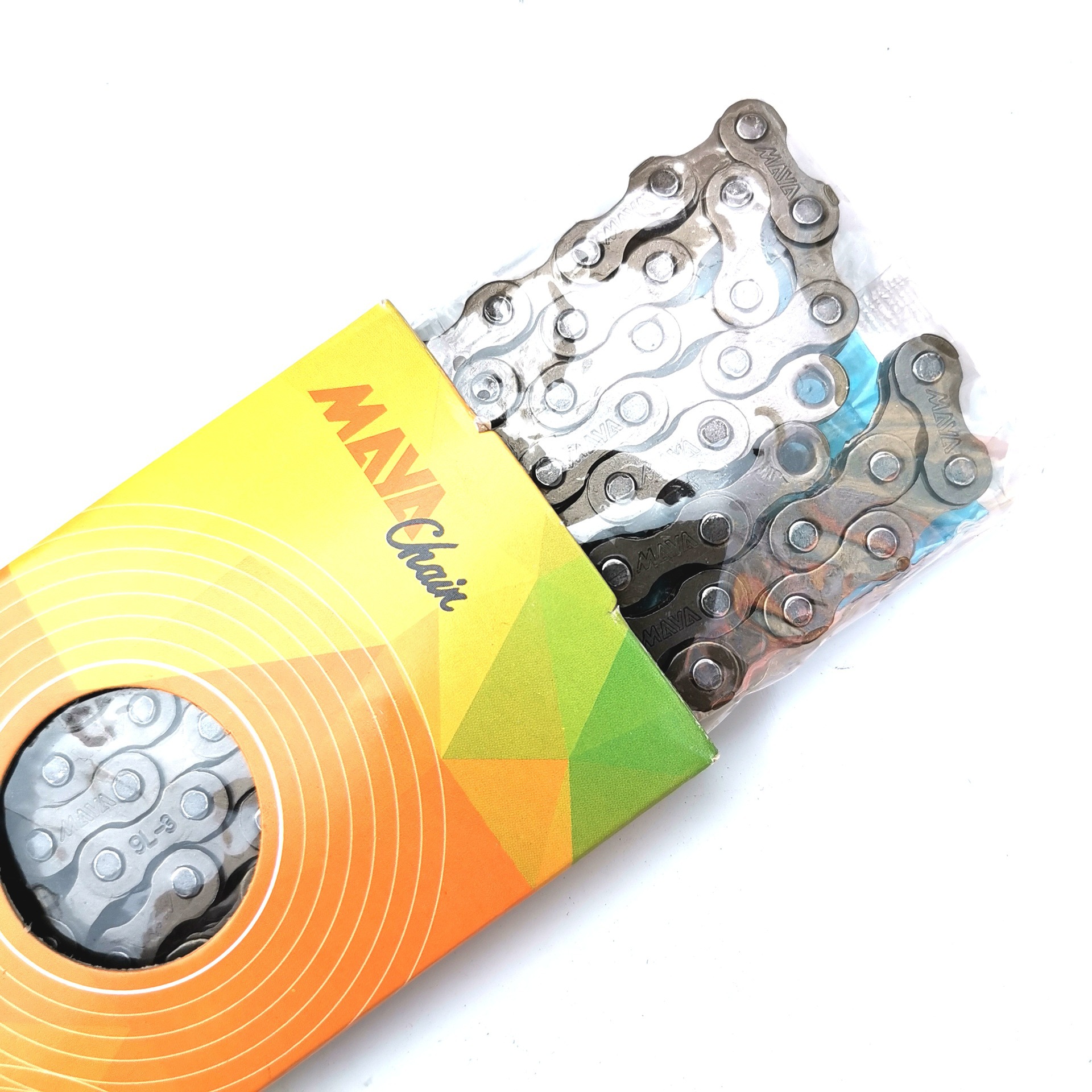 Meiya 98-Sección bicicleta plegable de una sola velocidad de tensión de cadena 800kg Cadena de volante de una sola pieza de vehículo eléctrico autopropulsado