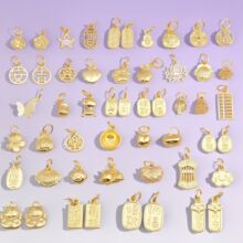 18K��ɫƽ��������P ����������ؔ�{������ diy�Ʒ����������l