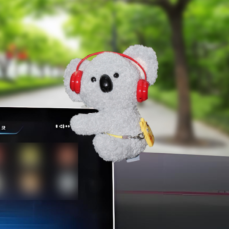 2025 nuevo automóvil con decoraciones de cocina montadas en la pantalla de la consola central de dibujos animados adorables decoraciones chicas
