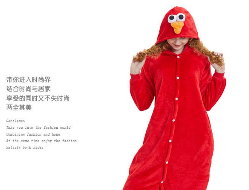 Transfronteriza de otoño e invierno de dibujos animados de animales pijamas de una pieza de franela engrosada versión higiénico kumamoto oso cálido homewear lote mixto