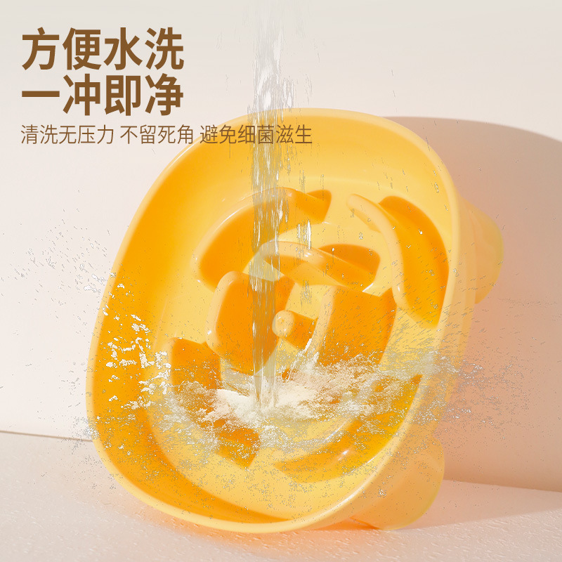 Flower Xiaofang Cuenco de cuatro patas Tazón de comida lenta para perros Tazón de comida para perros Tazón de comida para perros anti-volcado Tazón para gatos Tazón de asfixia para mascotas Tazón para perros