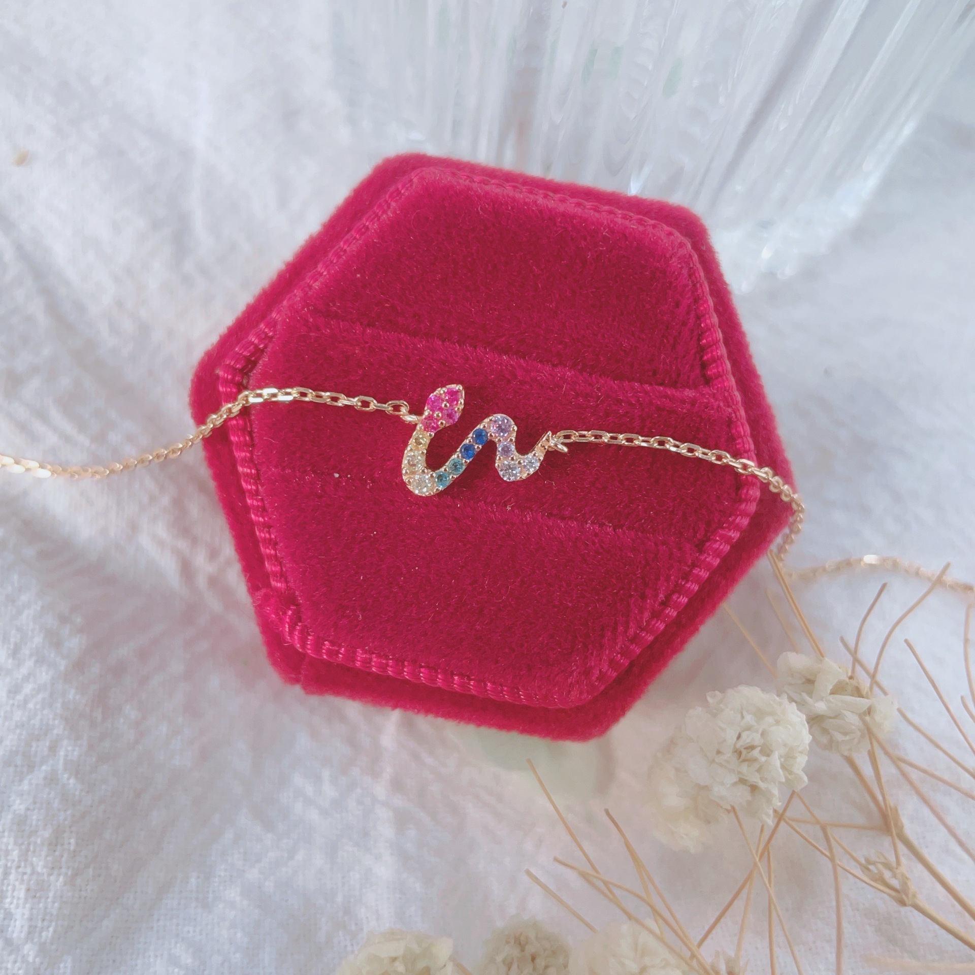 1g Weight Bracelets, Necklace Classification cable chain Chain Type 1 Piece Quantity Casual, Daily Occasion 925 Sterling Silver Material Snake Pattern All Seasons Season Women's Gender Elegant, Simple Style Style 1 Piece 925 Sterling Silver Snake Cable Chain Bracelets Necklace 9