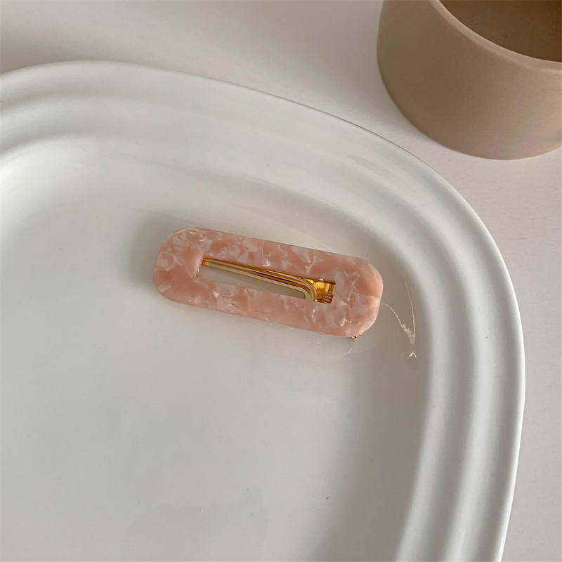 粉色大理石方形款