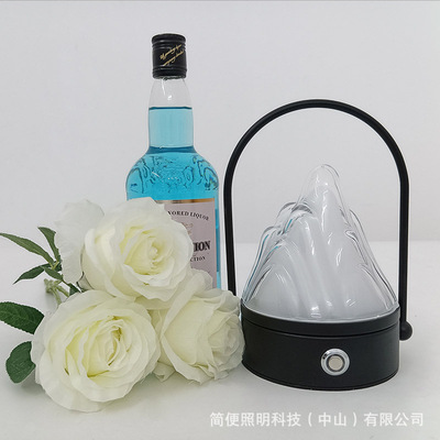 Cross border new pattern crystal Atmosphere American style decorate LED Night light Camping bedroom Bedside Table lamp Simplicity modern