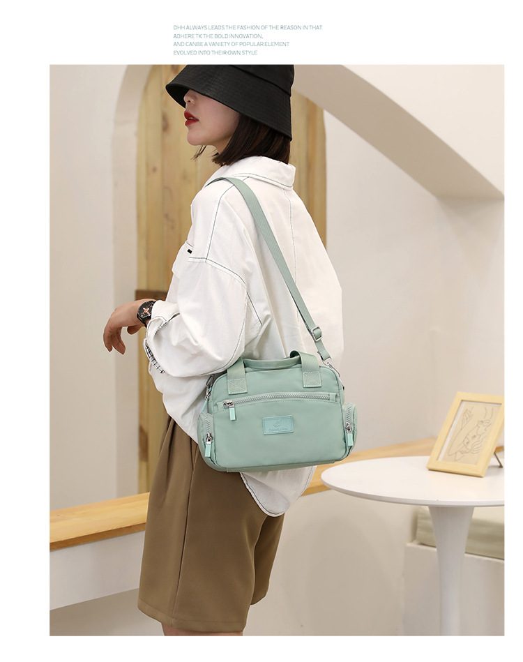 New cross-border women's bag, large-capacity waterproof crossbody bag, simple and fashionable handbag, nylon women's bag, mom bag undefined