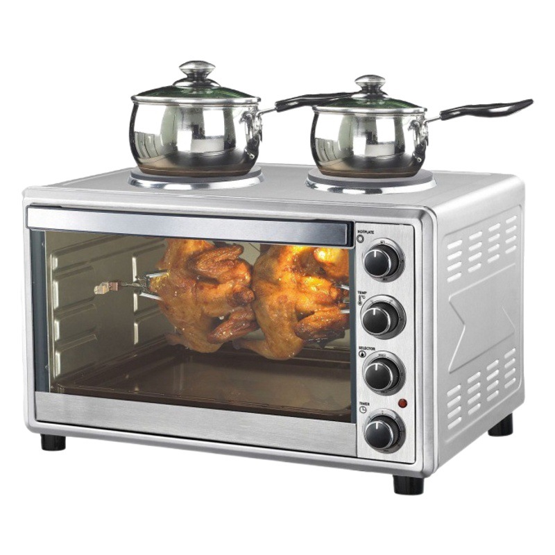 60L blanco de gran capacidad automático multifunción visual sin aceite para hornear horno de comercio exterior hogar inteligente