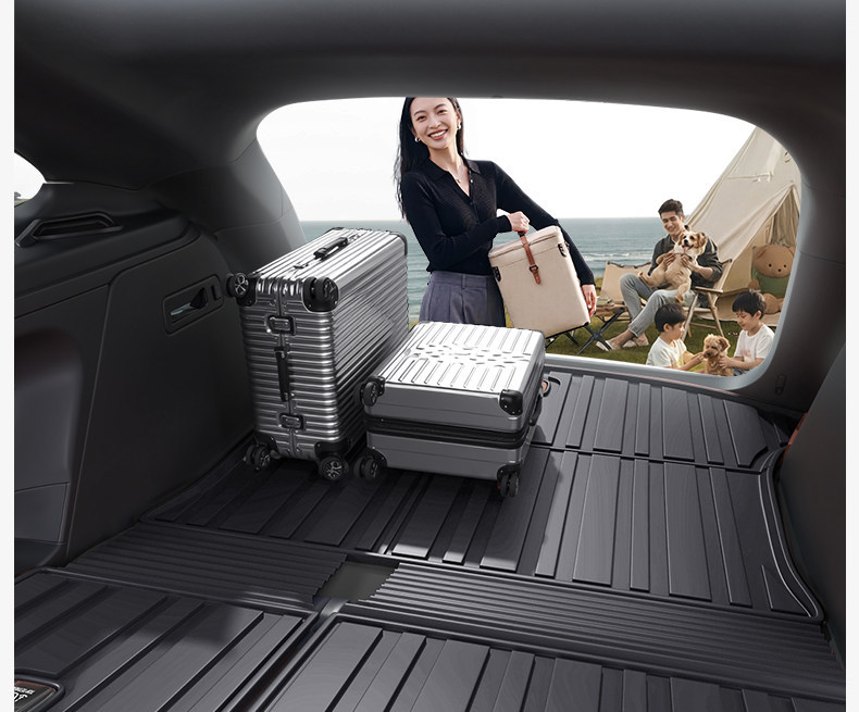 Suitable for Xpeng MONA L03 trunk mat TPE26 model integrated trunk mat modification accessories and foot mat supplies