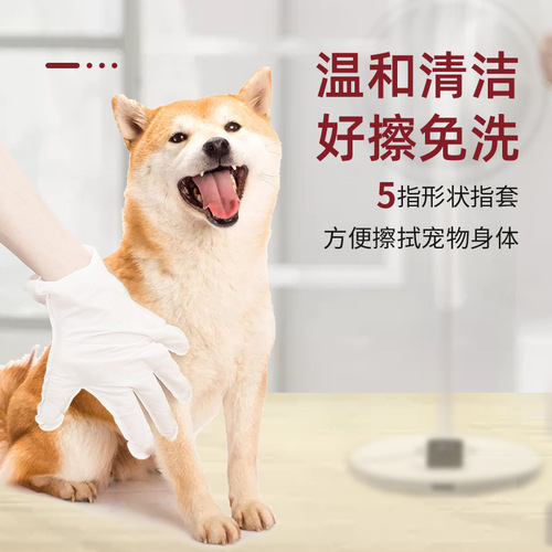 Japan KOJIMA disposable gloves wet wipes pet deodorant cleaning cat and dog bath cleaning dry cleaning pet supplies