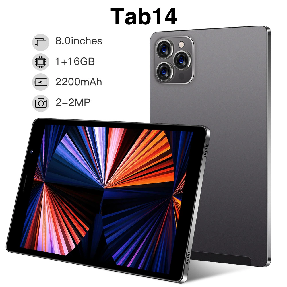 TAB14 8-дюймовый Android планшет, HD экран, GPS, Bluetooth, двойная SIM-карта, двойной режим ожидания, WIFI кросс-бордерная торговля