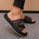 European Station Simple Thick Bottom Casual Velcro High-end New Summer plus size Internet Celebrous Feeling Feces Slippers