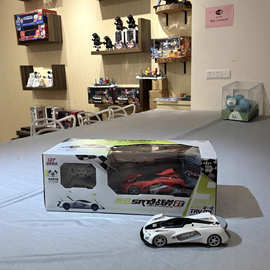 爆款遥控特技车带炫彩灯光竞技造型设计合金跑车模型摆件玩具批发