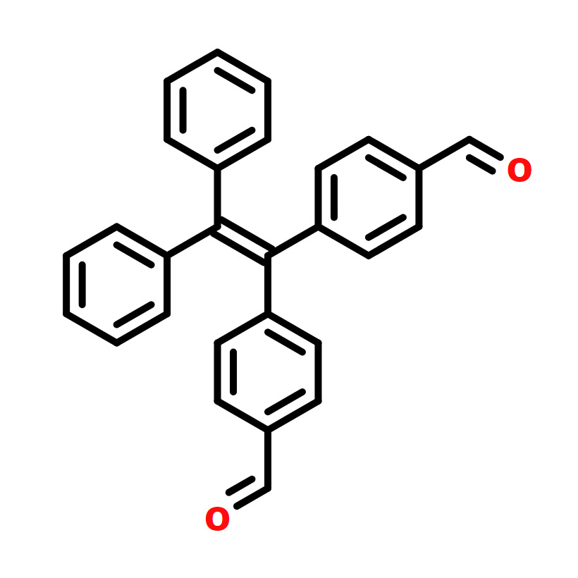 CAS号1601465-06-8；1,1-二苯基-2,2-二(4-醛基苯)乙烯 库存现货