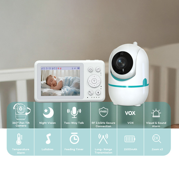 Baby monitor cross-border hot-selling high-definition video intercom…