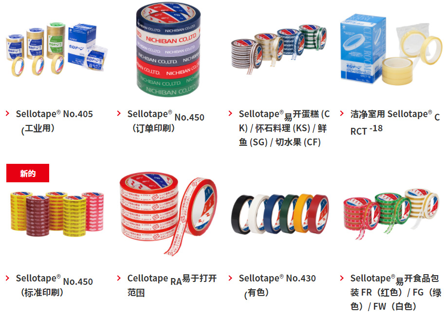 nichiban米其邦No.450胶带粘合剂透明胶带PS-8