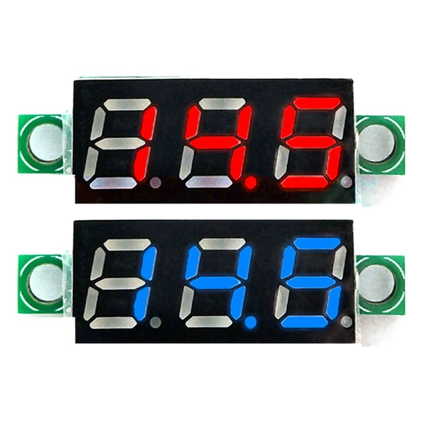 0,28-дюймовый небольшой цифровой дисплей, двухпроводная головка измерителя напряжения постоянного тока DC2.5-40V Регулируемая Защита от обратного подключения