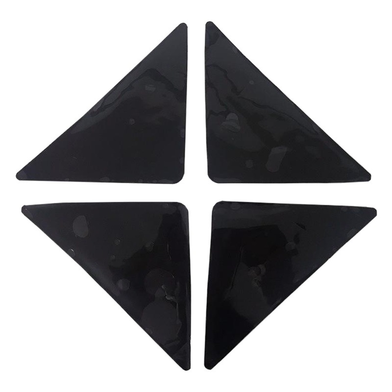 PU triángulo alfombra pegatinas fijas sin costura lavado baño casa alfombra antideslizante alfombra de piso pegatinas en stock al por mayor